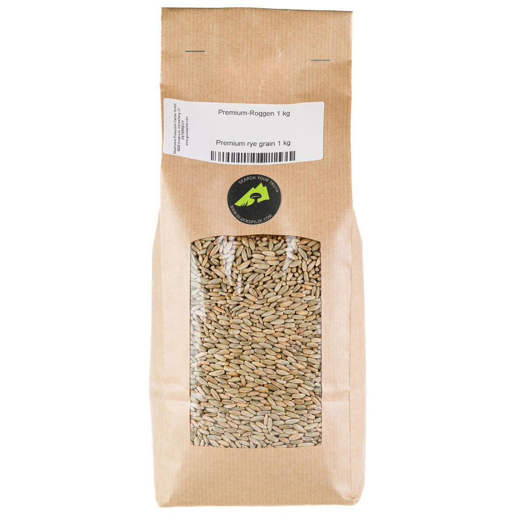 Organic rye 1 kg | Organic mushroom cultivation